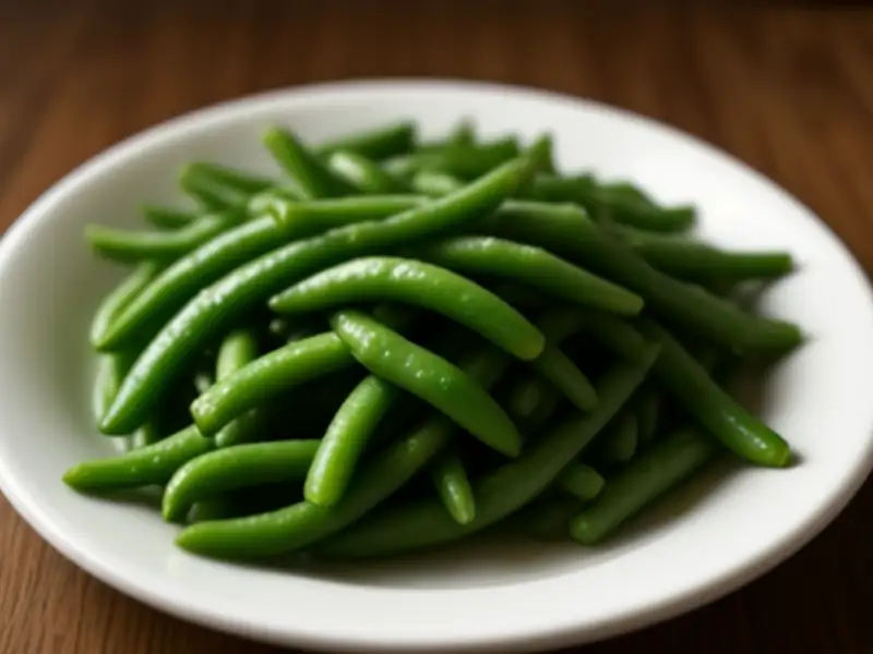 蒜香炒四季豆